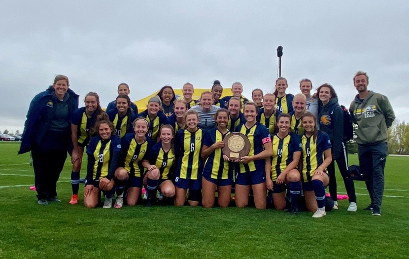 Amerena's Goal Lifts Golden Eagles to Region Crown